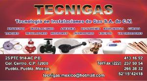 Tecnigas en Puebla (Centro) - Horario de apertura