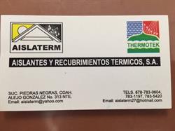Aislantes Y Recubrimientos Térmicos Sa De Cv en Piedras Negras (Buenavista Norte) - Horario de apertura