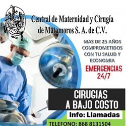 Clinica Central De Maternidad Y Cirugia Sa en Matamoros (Centro) - Horario de apertura