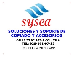 SYSCA, COPIAS Y COPIADORAS en Ciudad del Carmen (Tila) - Horario de apertura