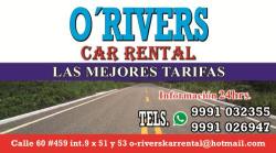 O'rivers Car Rental en Mérida (Centro) - Horario de apertura