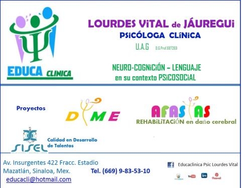 Vital De Jauregui Lourdes Psic en Mazatlán (Fracc. Estadio) - Horario de apertura