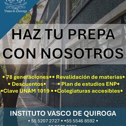 Horario de apertura Instituto Vasco De Quiroga, Ciudad de México