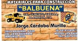 Materiales Para Construccion Balbuena en Irapuato (12 De Diciembre) - Horario de apertura