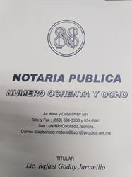 Notaria Pública No. 88 en San Luis Río Colorado (Sonora) - Horario de apertura