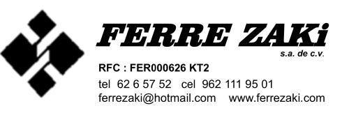 Ferrezaki S.a de C.v en Tapachula (Central) - Horario de apertura