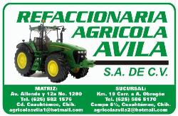 Refaccionaria Agricola Avila, S.a. de C.v. en Chihuahua (Centro) - Horario de apertura