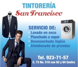 Tintoreria San Francisco en Mérida (Centro) - Horario de apertura