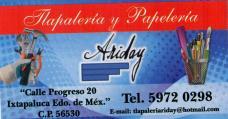 Tlapaleria y Papeleria ARIDAY en Ixtapaluca (Colonia Centro) - Horario de apertura