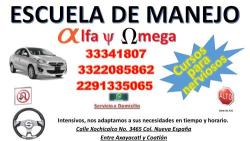 Horario de apertura Escuela de Manejo Alfa y Omega Guadalajara, 