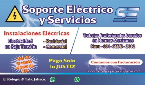 SOPORTE ELÉCTRICO Y SERVICIOS en Tala (El Refugio) - Horario de apertura
