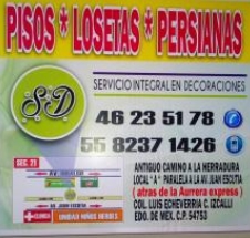 SERVICIO INTEGRAL EN DECORACIONES en Cuautitlán Izcalli (Col. Luis Echeverria) - Horario de apertura