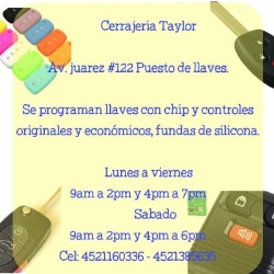 Cerrajeria Taylor en Uruapan (La Magdalena) - Horario de apertura