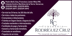 FUNERALES RODRIGUEZ CRUZ en Martínez de la Torre (Colonia Centro) - Horario de apertura