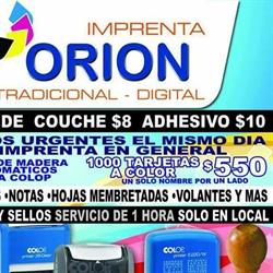 Horario de apertura Imprenta Orion, General Escobedo