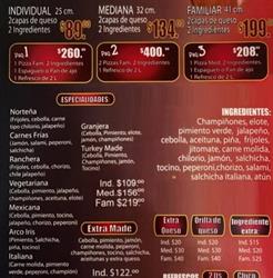 Horario de apertura Made in Pizza, Zapopan