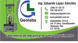 Geolabs Laboratorio de Mecánica de Suelos y Pavimentos en Tehuacán (Constituyentes) - Horario de apertura