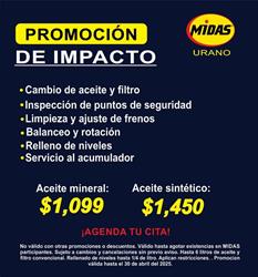 Horario de apertura Midas Boca Del Rio, Boca del Río