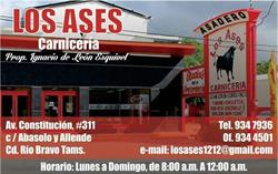 Horario de apertura Carniceria Los ASES, Río Bravo
