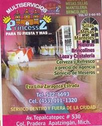 Horario de apertura Multiservicios Princess, Apatzingán de la Constitución