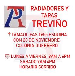 Horario de apertura Radiadores y Tapas Treviño, Nuevo Laredo