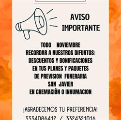 Horario de apertura Casa Funeral San Francisco, Guadalajara