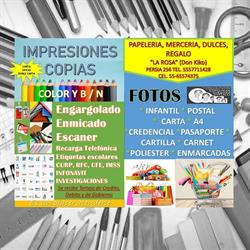 Papeleria Merceria Regalos La ROSA en Ciudad de México (Pensador Mexicano) - Horario de apertura