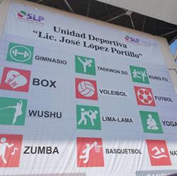 Horario de apertura Unidad Deportiva Jose López Portillo, San Luis Potosí
