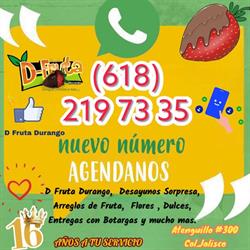Horario de apertura D Fruta Durango Arreglos Frutales, 
