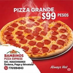 Horario de apertura Bambinos PIZZA, Huauchinango