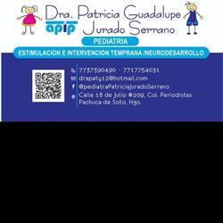Horario de apertura Pediatra Dra.Patricia Guadalupe Jurado Serrano, Pachuca de Soto