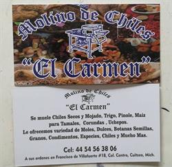 Horario de apertura Molino de Chiles El Carmen, Cuitzeo Del Porvenir