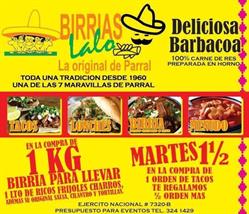 Horario de apertura Birria Lalo La Original de Parral, Ciudad Juárez