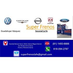 Horario de apertura Super Frenos, San Nicolás de los Garza