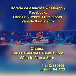 Horario de apertura La Ceiba Fiestas Infantiles, Ciudad Obregón