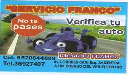 Horario de apertura Servicio Franco Verificacion Vehicular, Ecatepec de Morelos