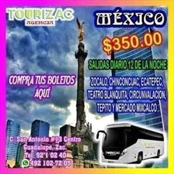 Horario de apertura Viajes Tourizac, Zacatecas