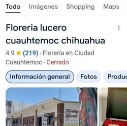 Floreria Lucero cuauhtemoc chihuahua en Ciudad Cuauhtémoc (Zona Centro) - Horario de apertura