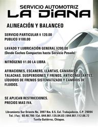 Servicio Automotriz La Diana en Tuxtla Gutiérrez (Trabajadores) - Horario de apertura