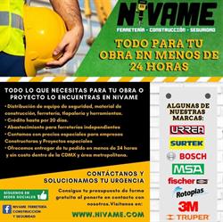 DISTRIBUIDORA FERRETERA EQUIPO DE SEGURIDAD Y TLAPALERIA NIVAME en Ciudad de México (Santa María La Ribera) - Horario de apertura