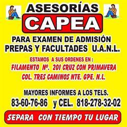 Horario de apertura Asesorias Capea, Guadalupe