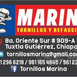 Horario de apertura Tornillos y refacciones Marina, Tuxtla Gutiérrez