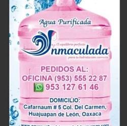Horario de apertura Agua Purificada 'Inmaculada', Huajuapan de León
