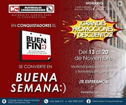 MC MATERIALES CONQUISTADORES en Zacatecas (Conquistadores) - Horario de apertura