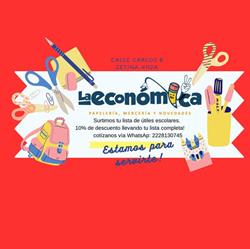 Horario de apertura Papelería La Económica, Ciudad Serdán