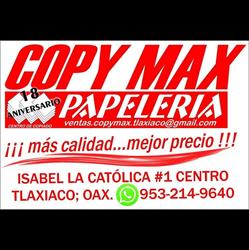 Horario de apertura COPY MAX PAPELERÍA, Ciudad de Tlaxiaco
