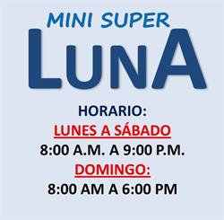 Horario de apertura Mini Super Luna, Doctor Arroyo