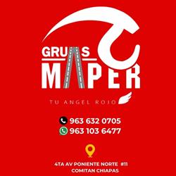 Grúas Maper en Comitán de Domínguez (Guadalupe) - Horario de apertura
