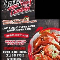 Tacos Rojos Vegetarianos De La Alberca Cumbres en Monterrey (Las Cumbres) - Horario de apertura