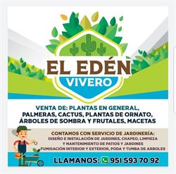 Horario de apertura Vivero el Edén Oaxaca, 